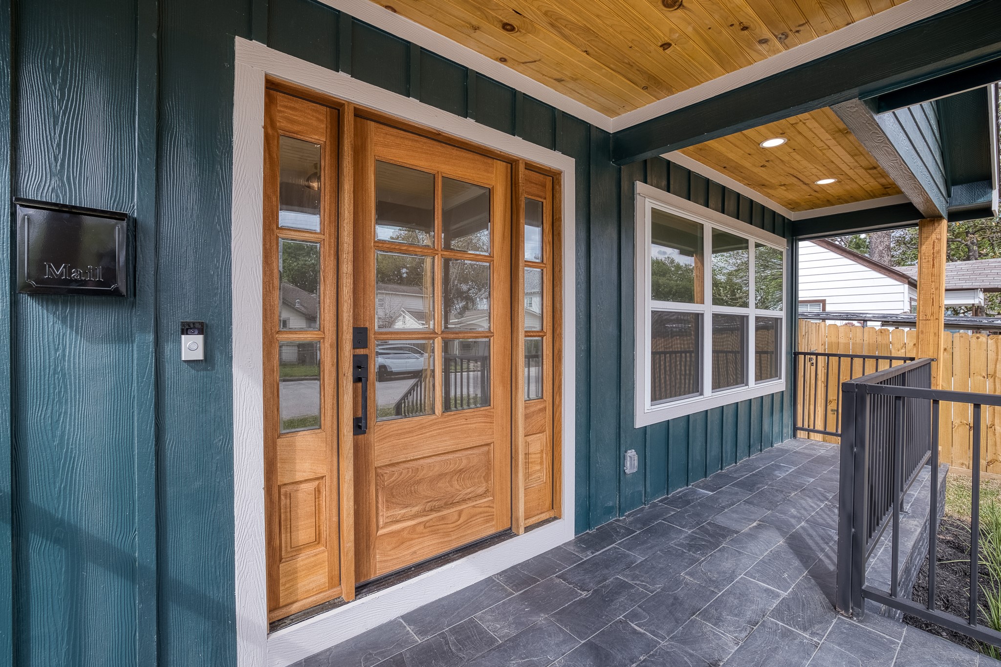 403 Moody Street Houston, TX 77009 - Photo 9 of 38 Beautiful front door and slate porch with iron railing