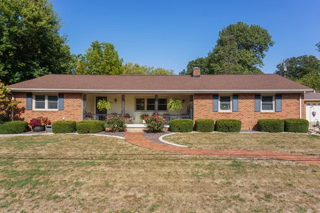 a view of a house with a patio