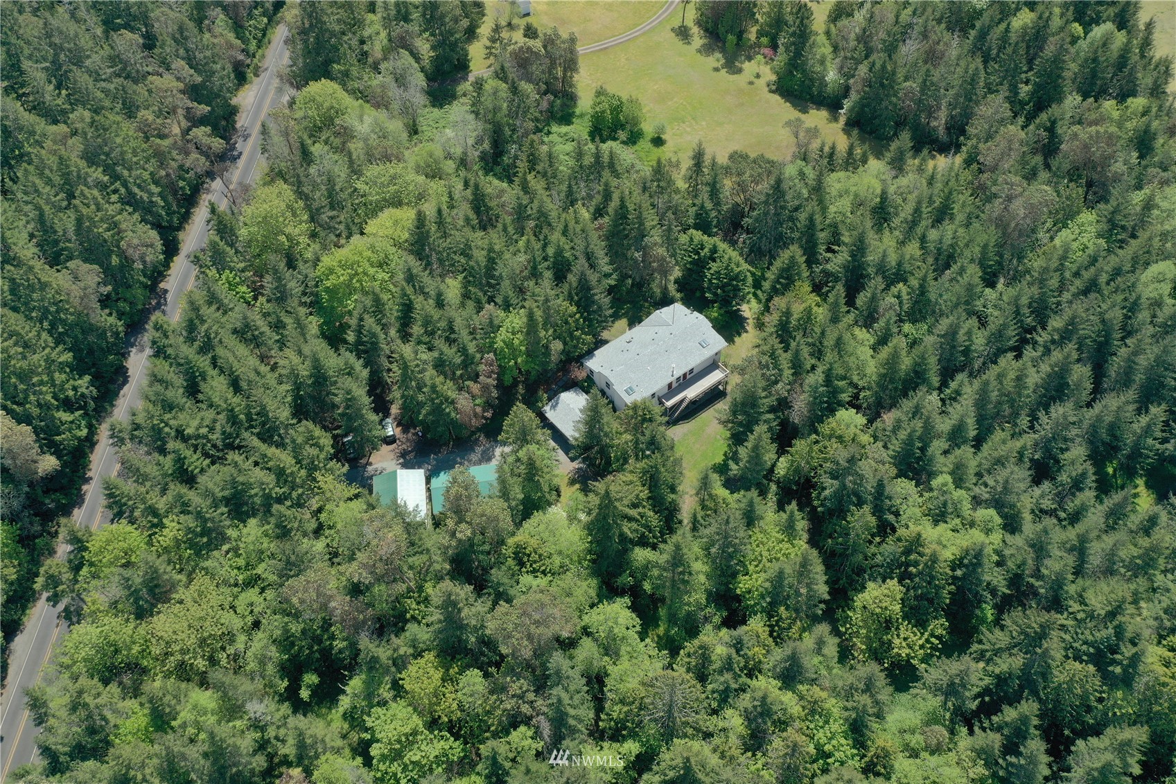 4704 Whiteman Road Southwest Longbranch, WA 98351 - Photo 39 of 40 a view of a house in a forest