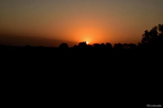 a view of sunset