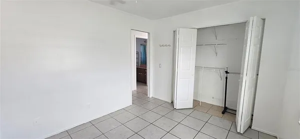 a view of a closet area in a house