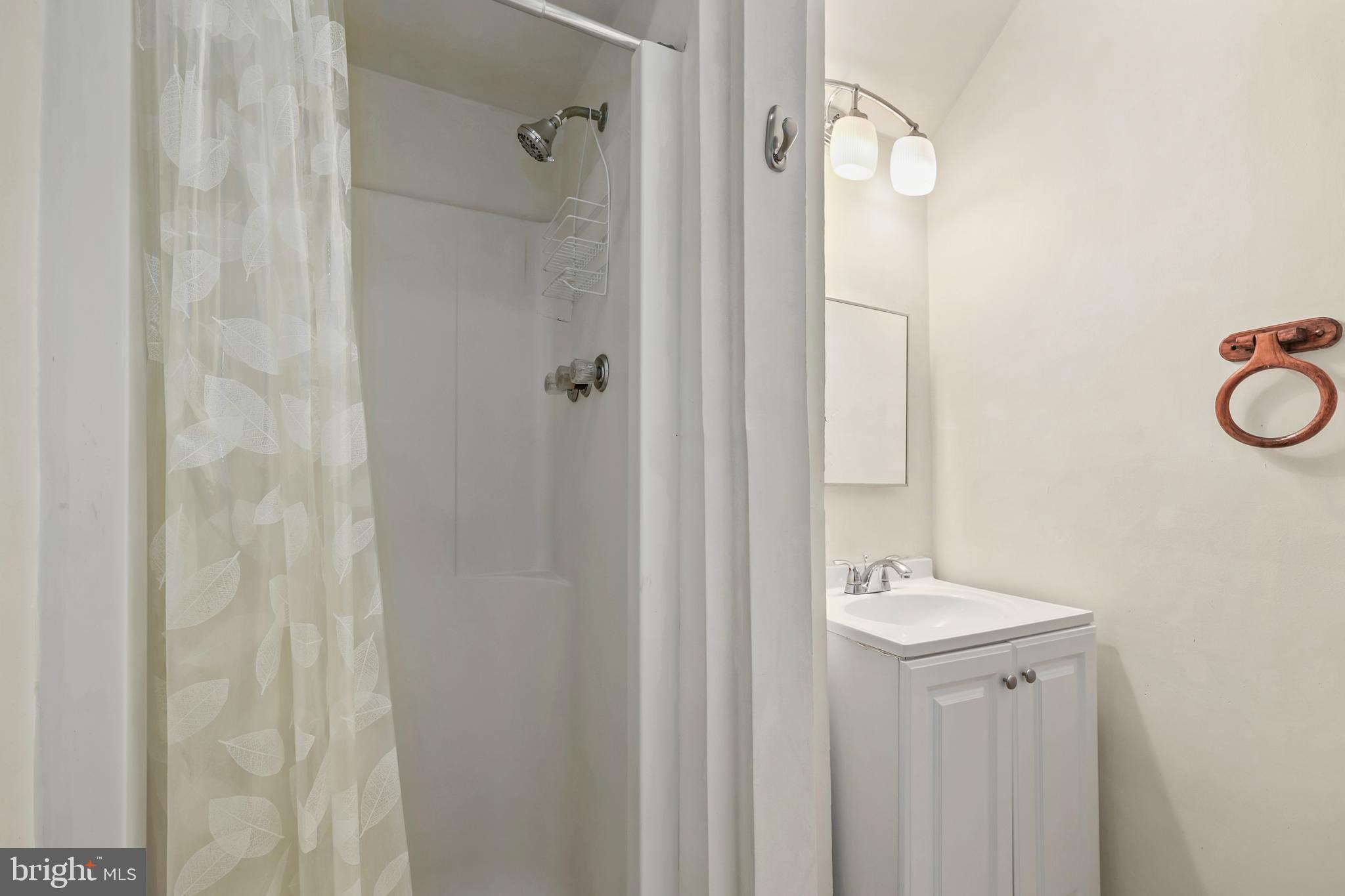 302 Giles Place Sterling, VA 20164 - Photo 15 of 23 a bathroom with a shower a sink and a mirror