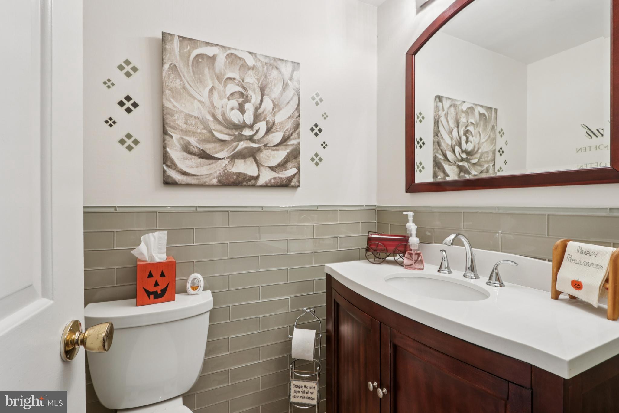 102 Partree Road Cherry Hill, NJ 08003 - Photo 34 of 87 a bathroom with a sink mirror and vanity