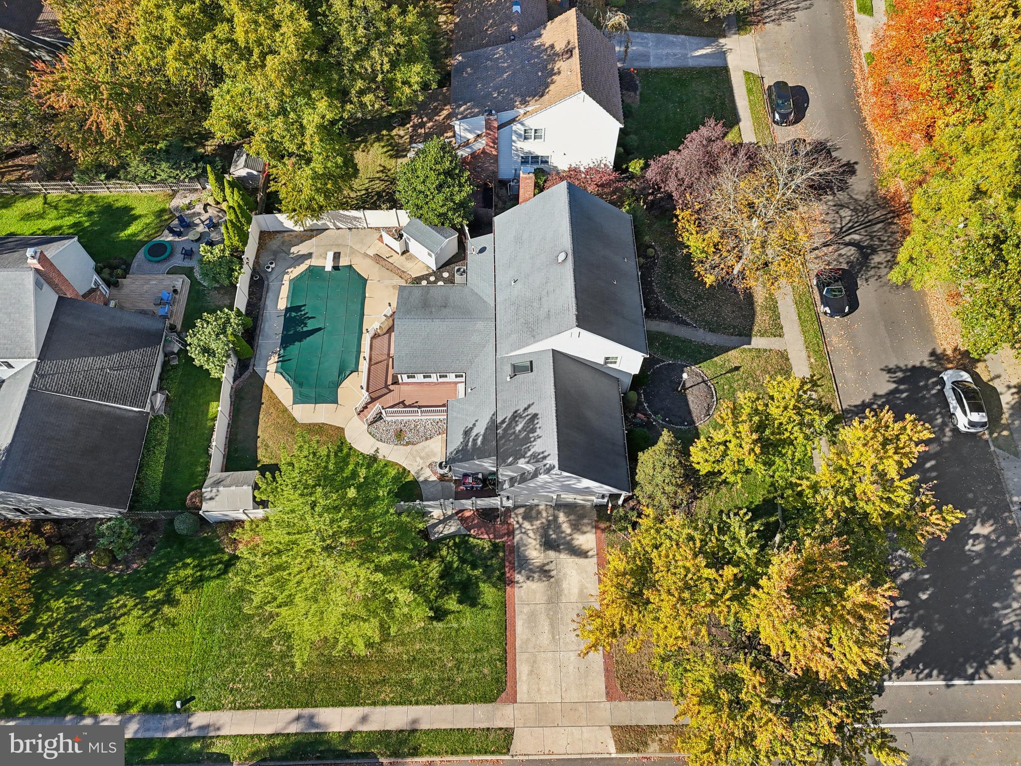 102 Partree Road Cherry Hill, NJ 08003 - Photo 75 of 87 an aerial view of a house with a yard basket ball court and outdoor seating