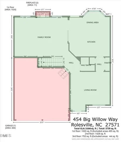 $525,000 | 454 Big Willow Way, Rolesville, NC 27571
