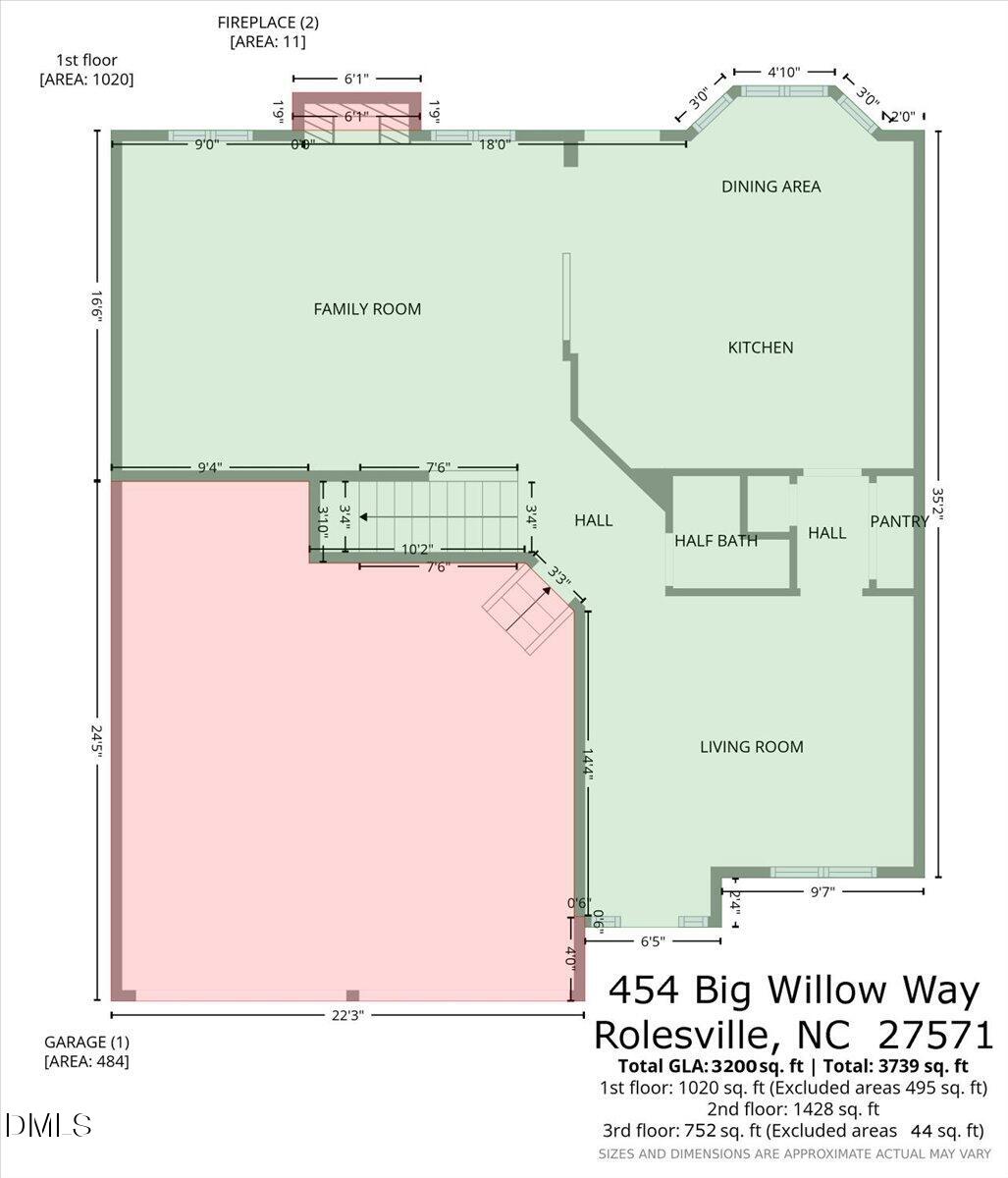 454 Big Willow Way Rolesville, NC 27571 - Photo 48 of 50 46-454 Big Willow Wy Floor Plan-1