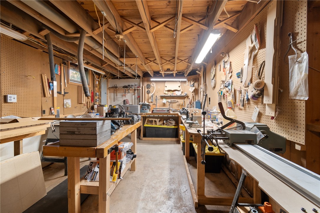 1213 State Road Webster, NY 14580 - Photo 33 of 38 The lower level woodworking shop