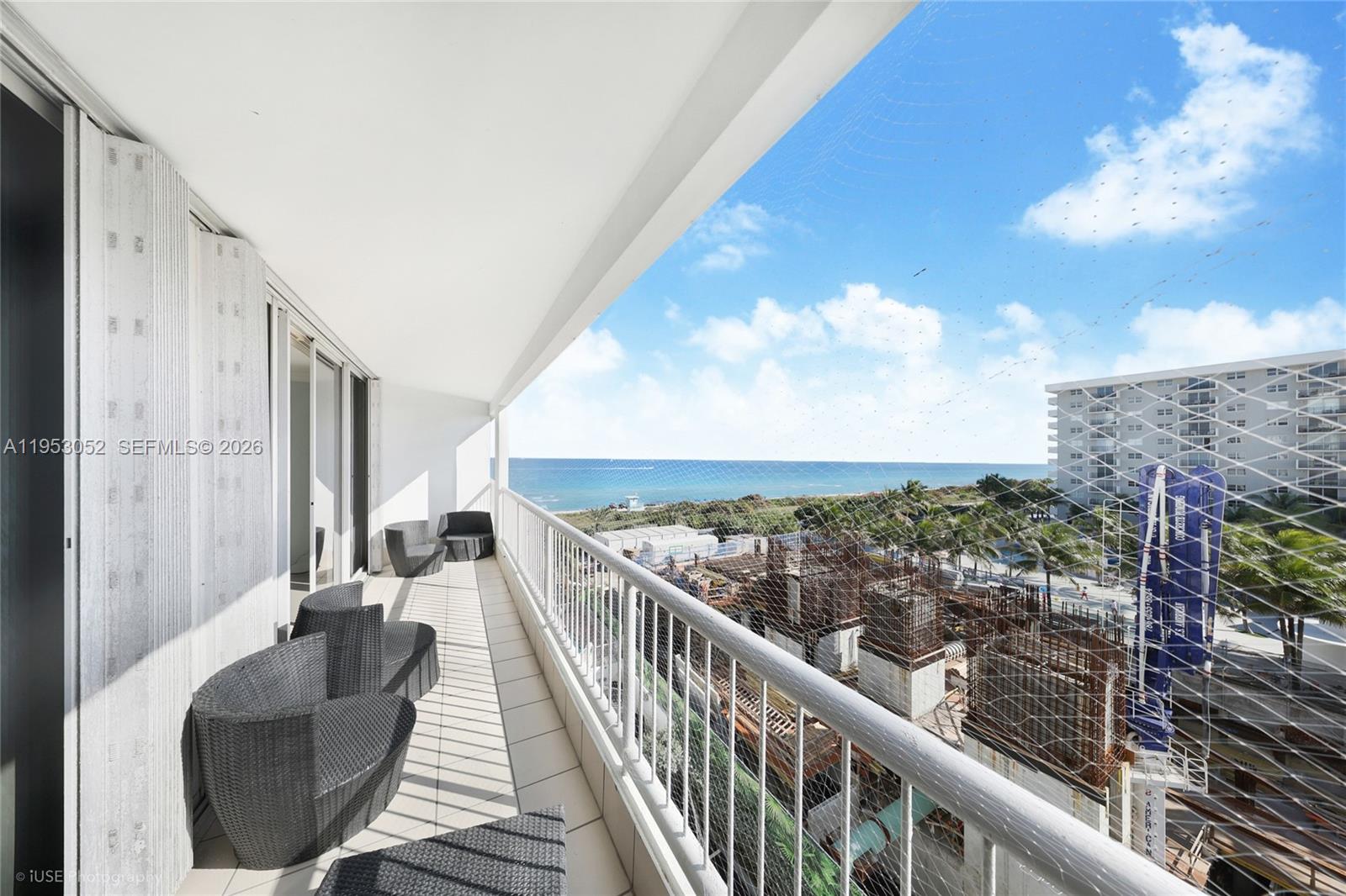 9341 Collins Avenue, Unit 503 Surfside, FL 33154 - Photo 17 of 35 a view of balcony with furniture