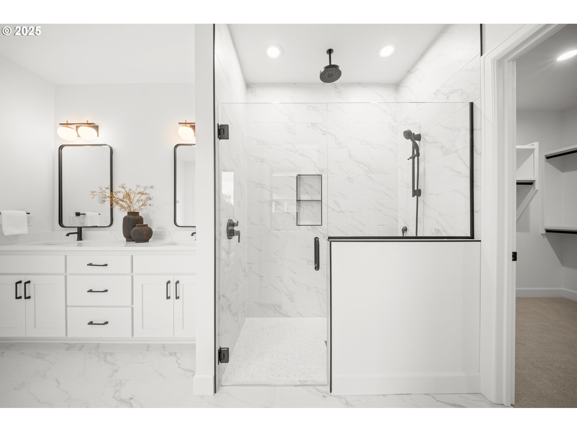 1211 Northwest 150th Street Vancouver, WA 98685 - Photo 17 of 23 a bathroom with a shower sink and mirror