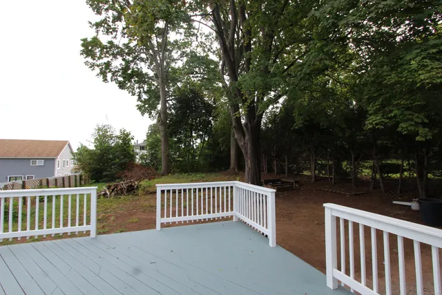 a view of a roof deck