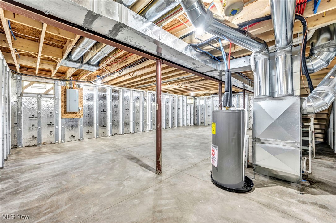 3709 Sudbury Road Cleveland, OH 44120 - Photo 29 of 29 Basement featuring electric panel and water heater