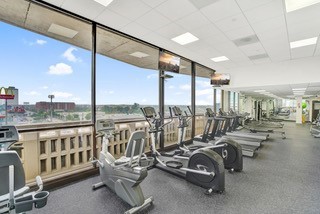2016 Main Street, Unit 1116 Houston, TX 77002 - Photo 19 of 23 a view of a room with gym equipment