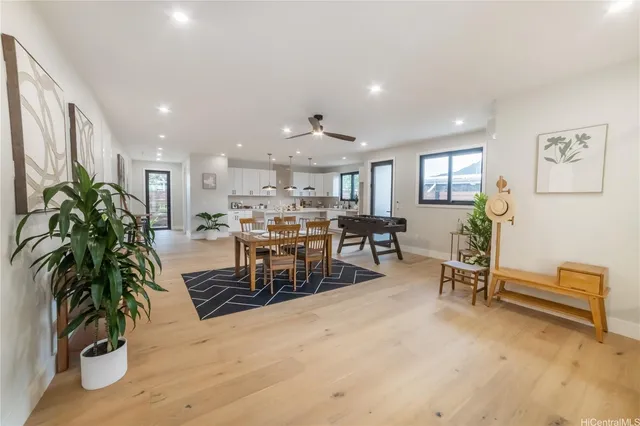 a house view with a outdoor space