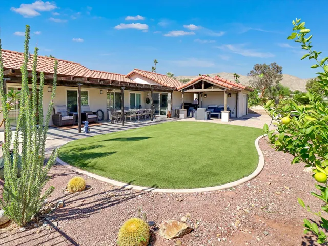 a small yard with lots of green space