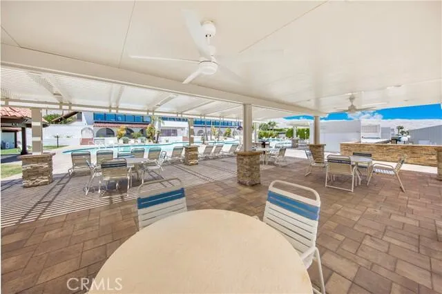 a kitchen with lots of counter space and breakfast area