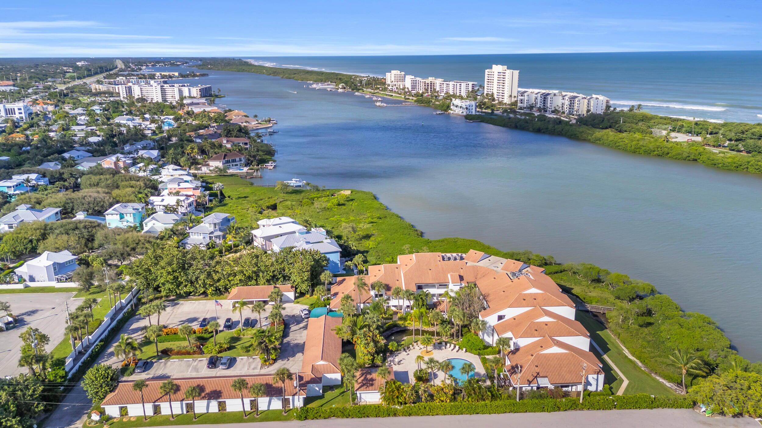 200 Waterway Road, Unit 307 Tequesta, FL 33469 - Photo 36 of 37 Tequesta Cove Aerial