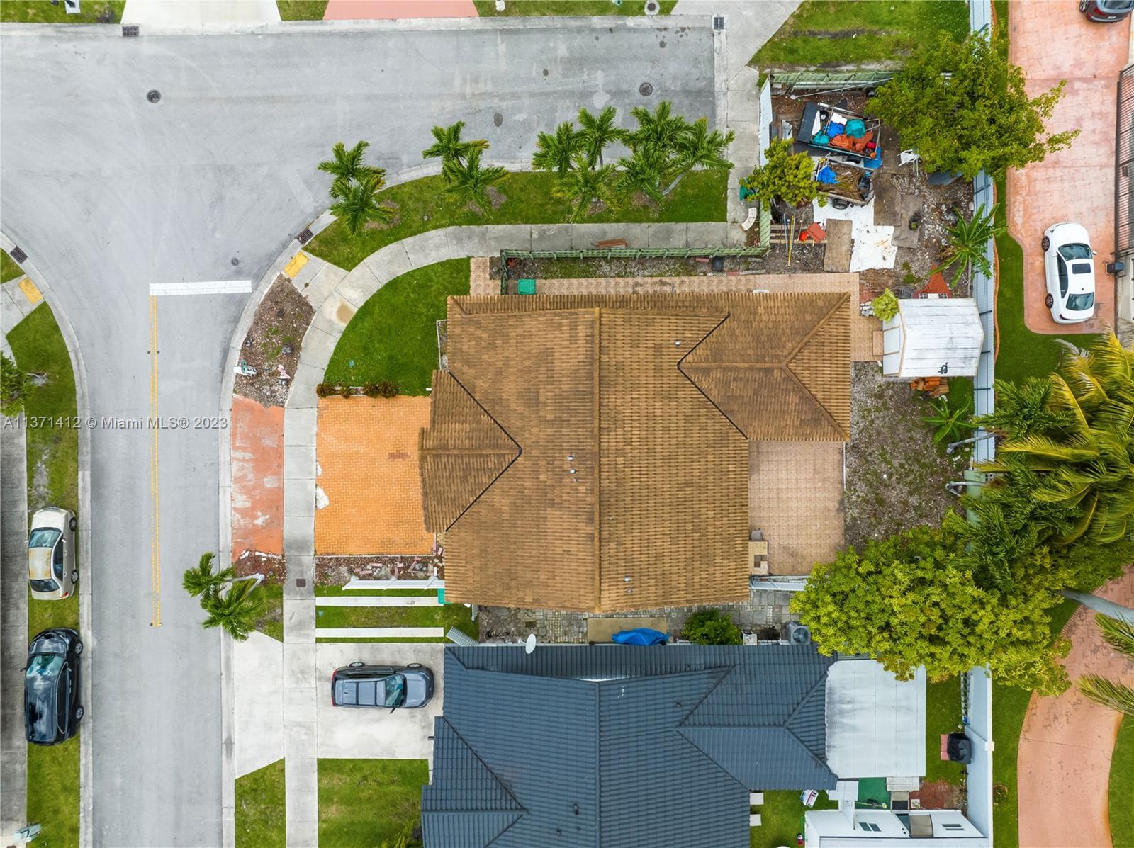 13817 Southwest 21st Terrace Miami, FL 33175 - Photo 37 of 37 an aerial view of a house with a swimming pool