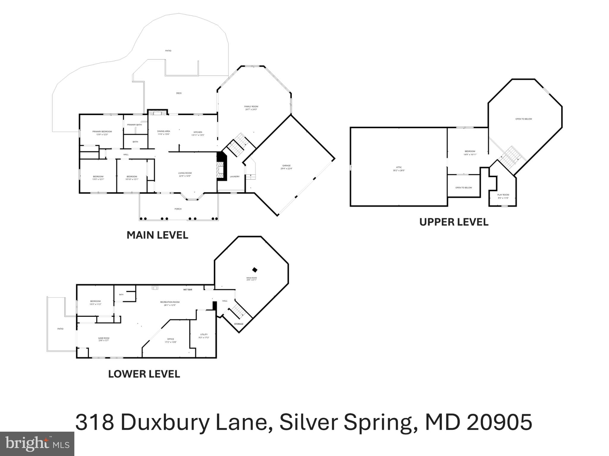 318 Duxbury Road Silver Spring, MD 20905 - Photo 55 of 58 All-Level Floor Plan