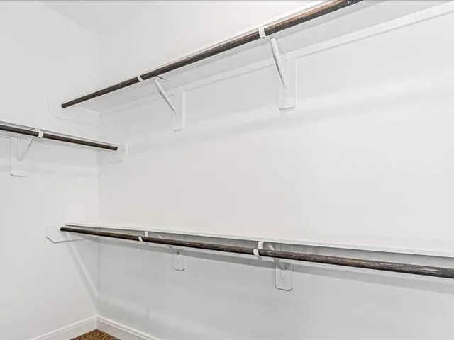 a close view of closet