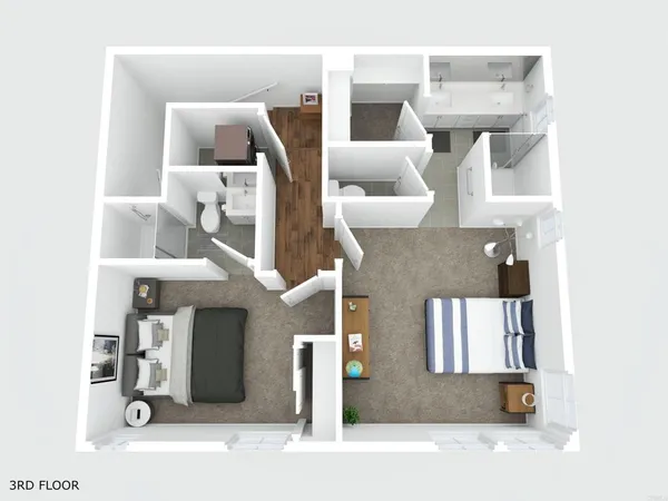 a picture of a living room with furniture