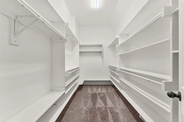 a view of a walk in closet