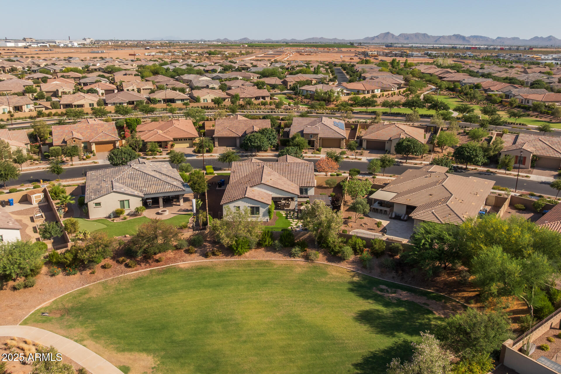 5729 South Winchester Mesa, AZ 85212 - Photo 44 of 85 53) BACK OF HOME_GREENBELT