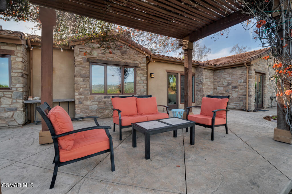 1660 San Rafael Way Camarillo, CA 93012 - Photo 41 of 63 a outdoor living space with furniture and a fireplace