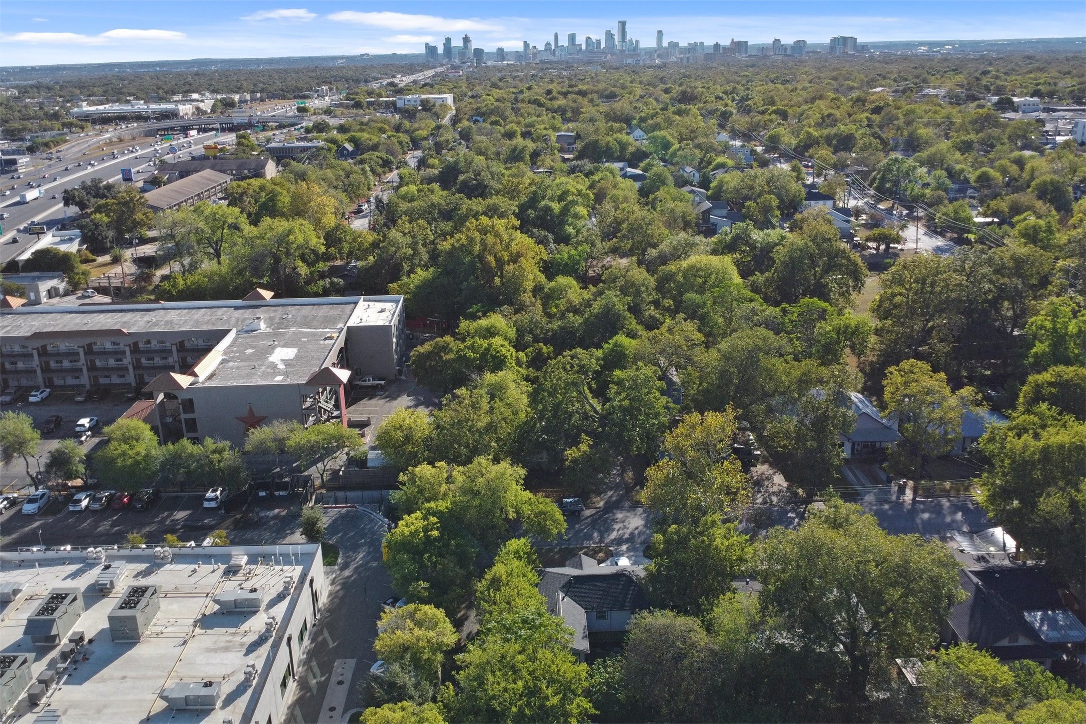 935 East 56th Street, Unit 2 & 3 Austin, TX 78751 - Photo 14 of 22 an aerial view of a town with trees