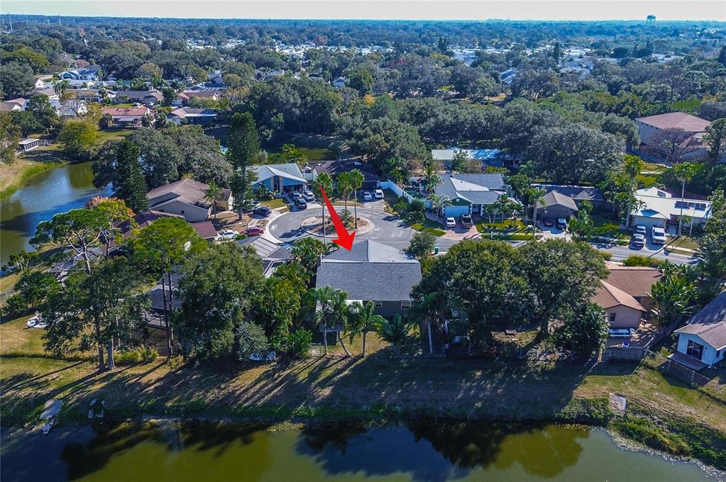 289 Whisper Lake Road Palm Harbor, FL 34683 - Photo 33 of 40 an aerial view of a houses with a lake view