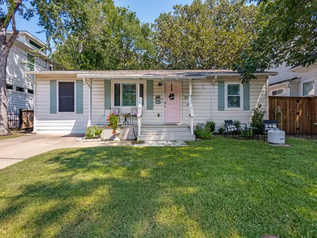 a front view of a house with entryway