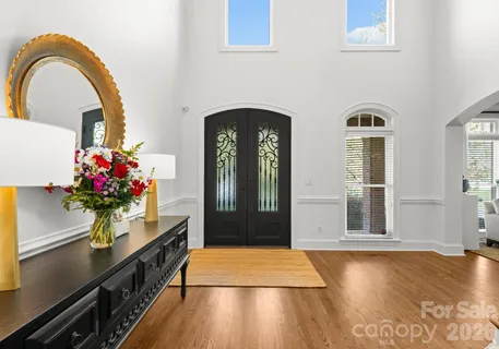 a view of lobby with furniture