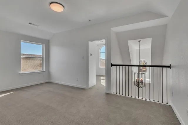 an empty room with window