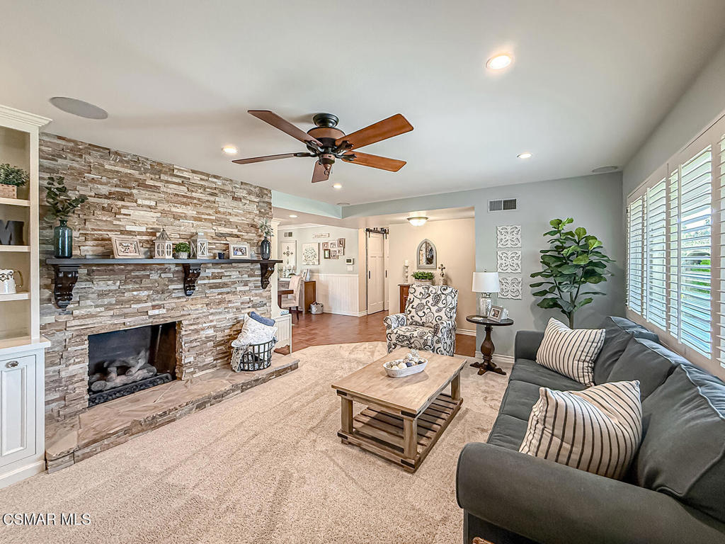 3116 Lori Circle Simi Valley, CA 93063 - Photo 11 of 74 a living room with furniture and a fireplace