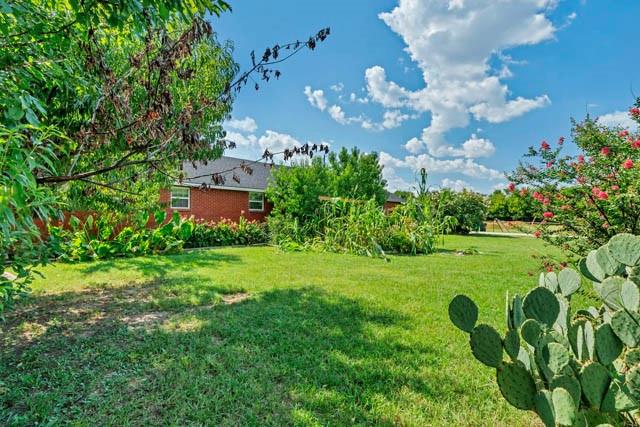 111 South Briaroaks Road Burleson, TX 76028 - Photo 5 of 39 a view of a big yard with plants and large trees