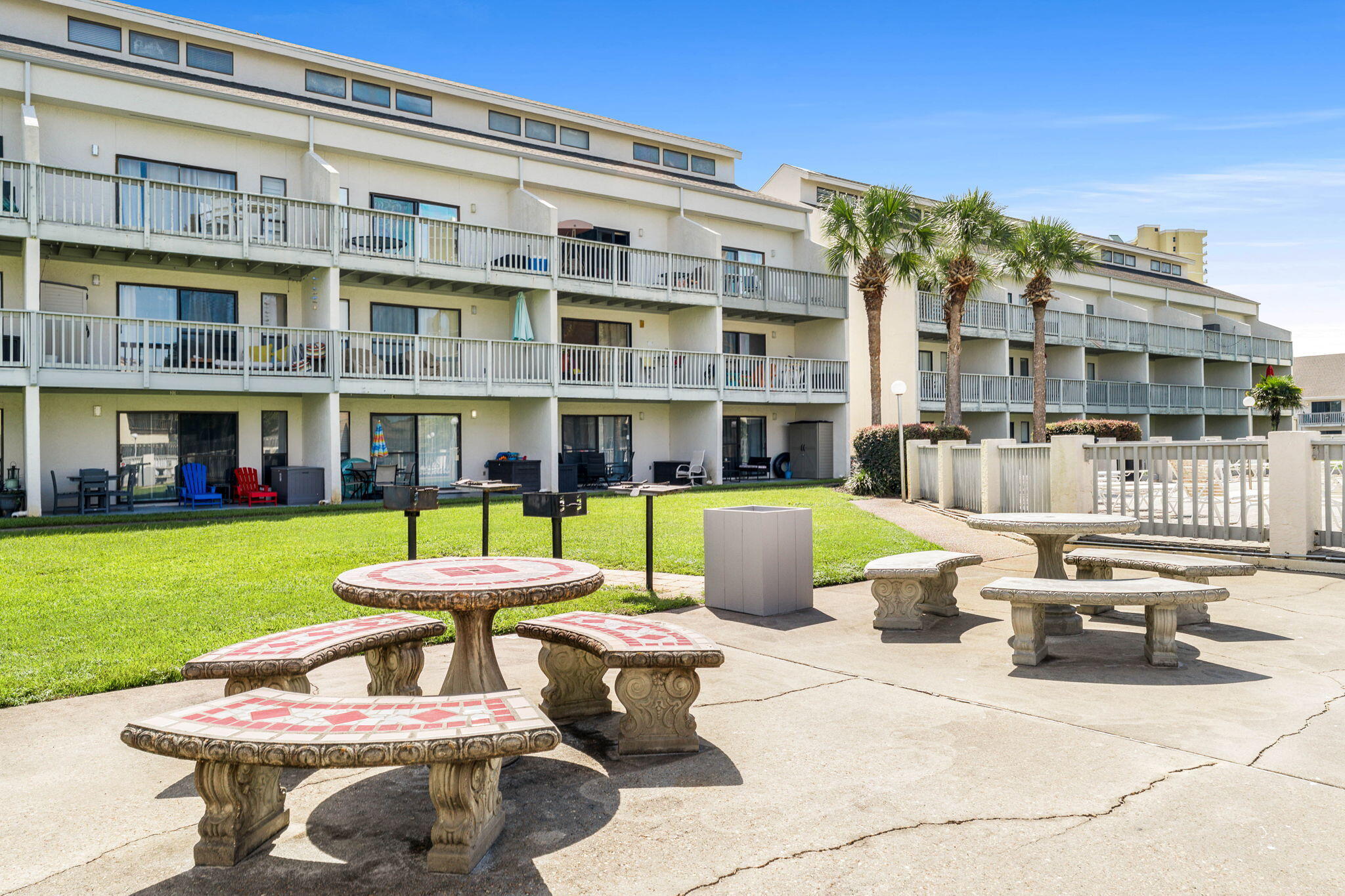 17614 Front Beach Road, Unit D13 Panama City Beach, FL 32413 - Photo 29 of 46 a view of an outdoor sitting space