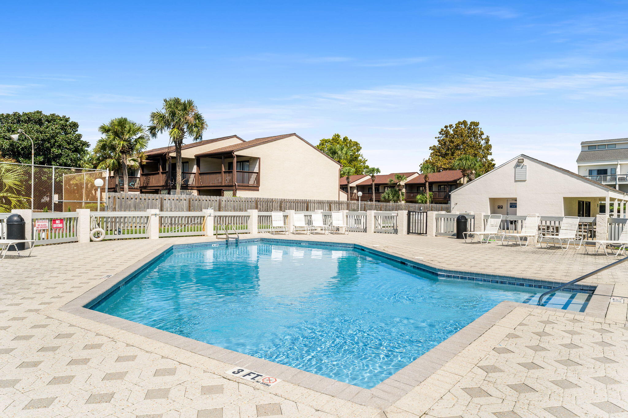 17614 Front Beach Road, Unit D13 Panama City Beach, FL 32413 - Photo 33 of 46 a view of a swimming pool with an outdoor seating