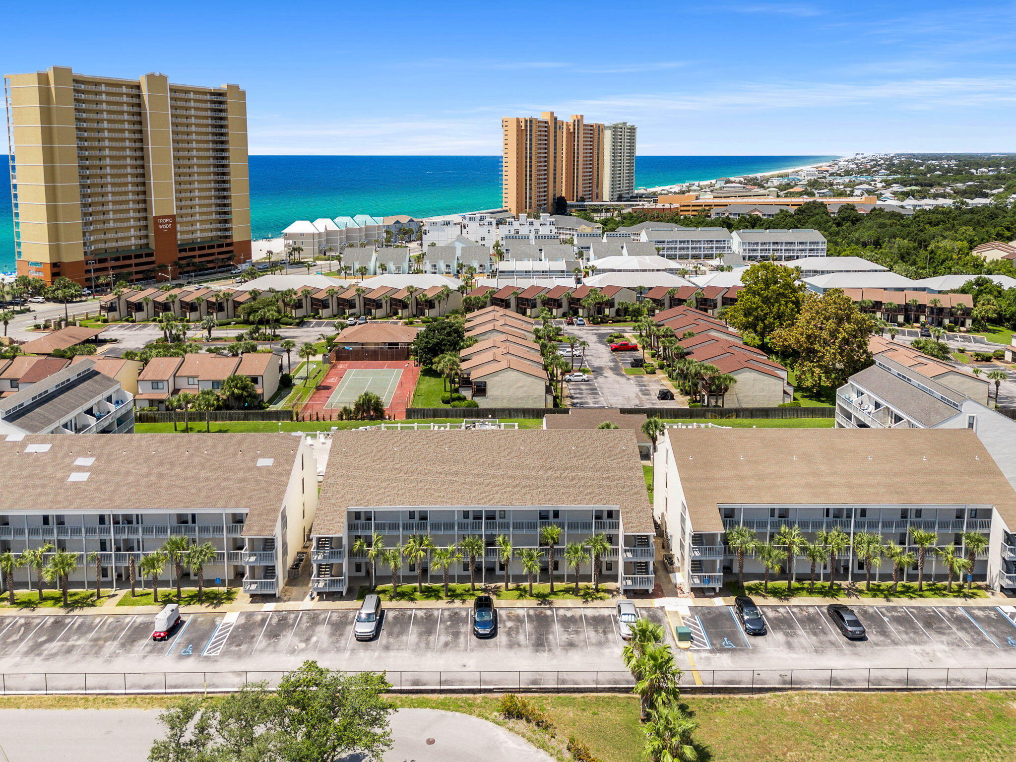17614 Front Beach Road, Unit D13 Panama City Beach, FL 32413 - Photo 38 of 46 a view of a city with tall buildings