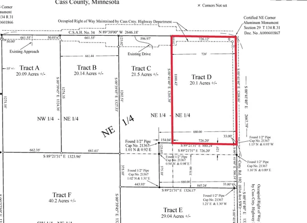 $160,000 | Parcel D 112th Street Southwest, Motley, MN 56466