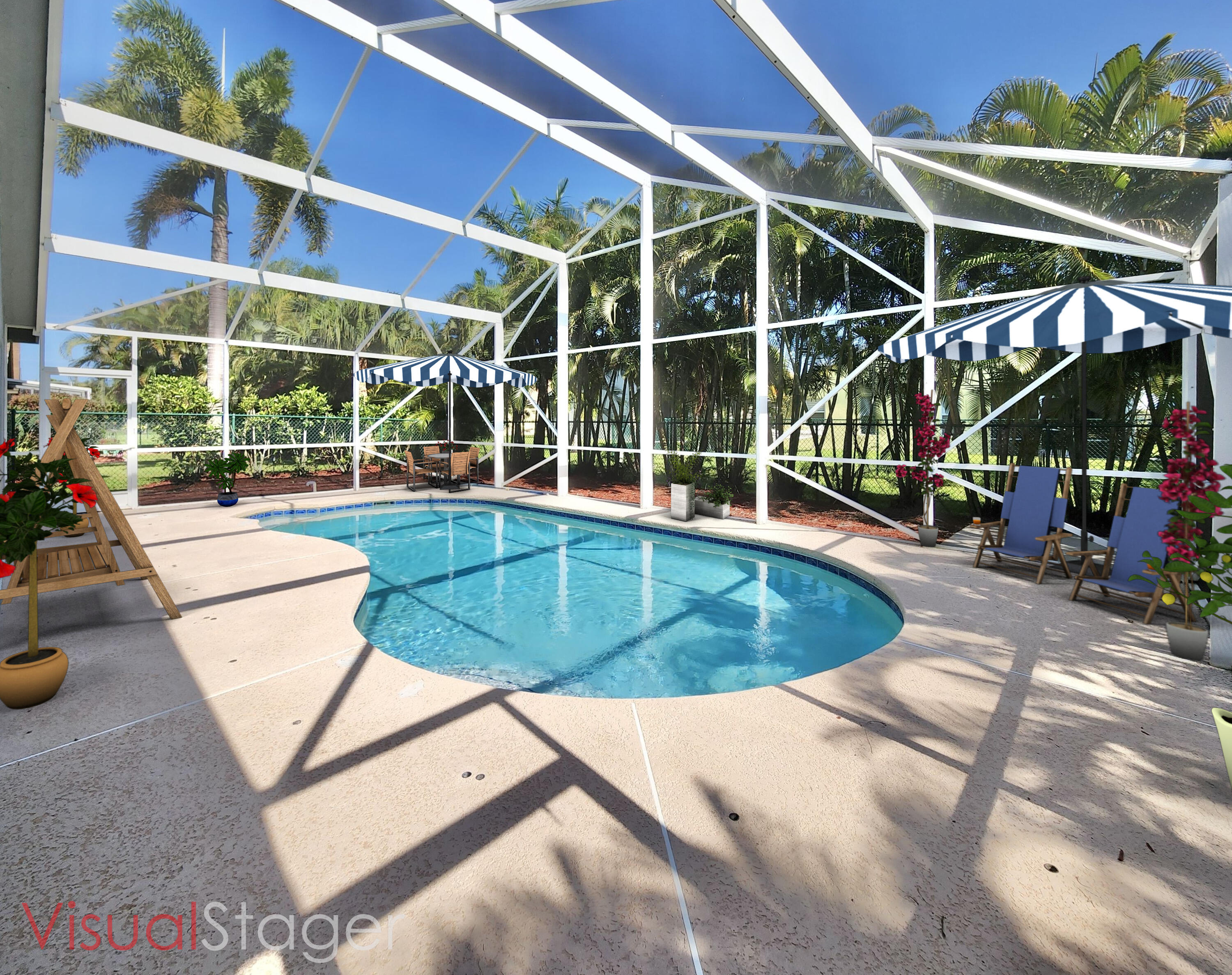 2464 Southwest Omega Way Stuart, FL 34997 - Photo 23 of 70 Screen enclosed Pool