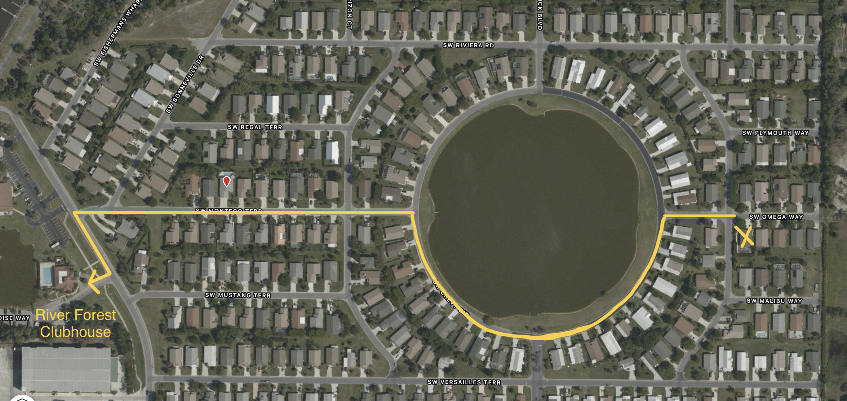 2464 Southwest Omega Way Stuart, FL 34997 - Photo 44 of 70 Route to Clubhouse