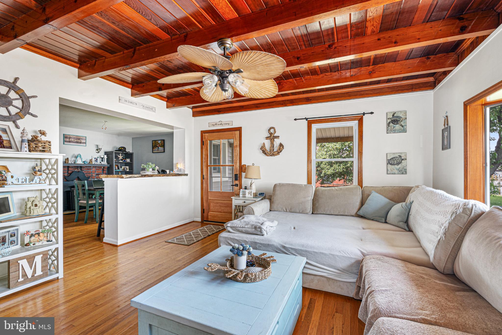 7118 River Drive Road Sparrows Point, MD 21219 - Photo 21 of 52 Cozy living space with rustic charm.