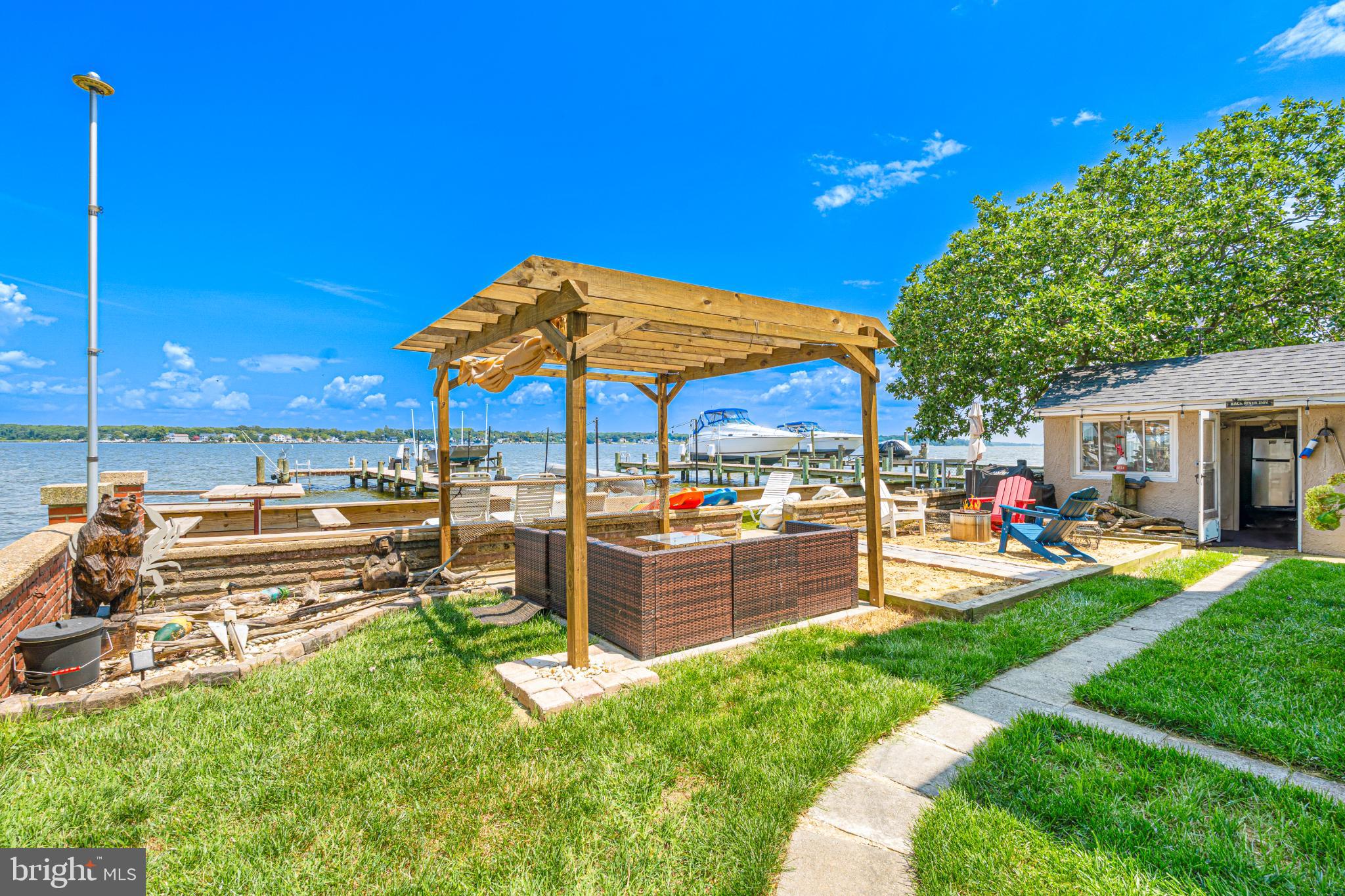 7118 River Drive Road Sparrows Point, MD 21219 - Photo 36 of 52 Outdoor seating area & crab shack.