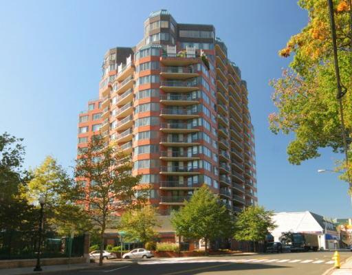 a front view of a building