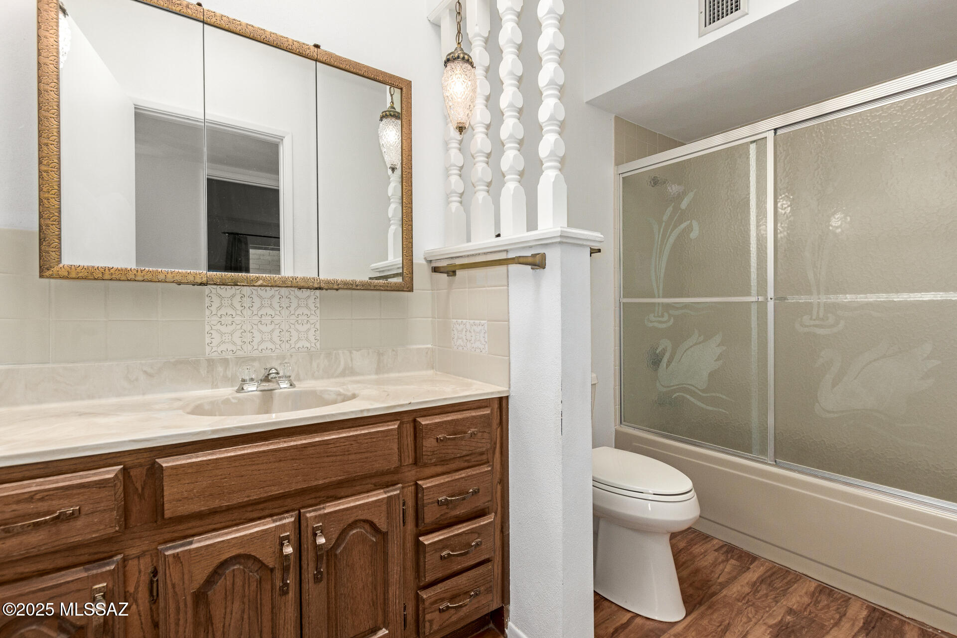 16381 South Observatory Place Vail, AZ 85641 - Photo 17 of 23 a bathroom with a sink a toilet and shower