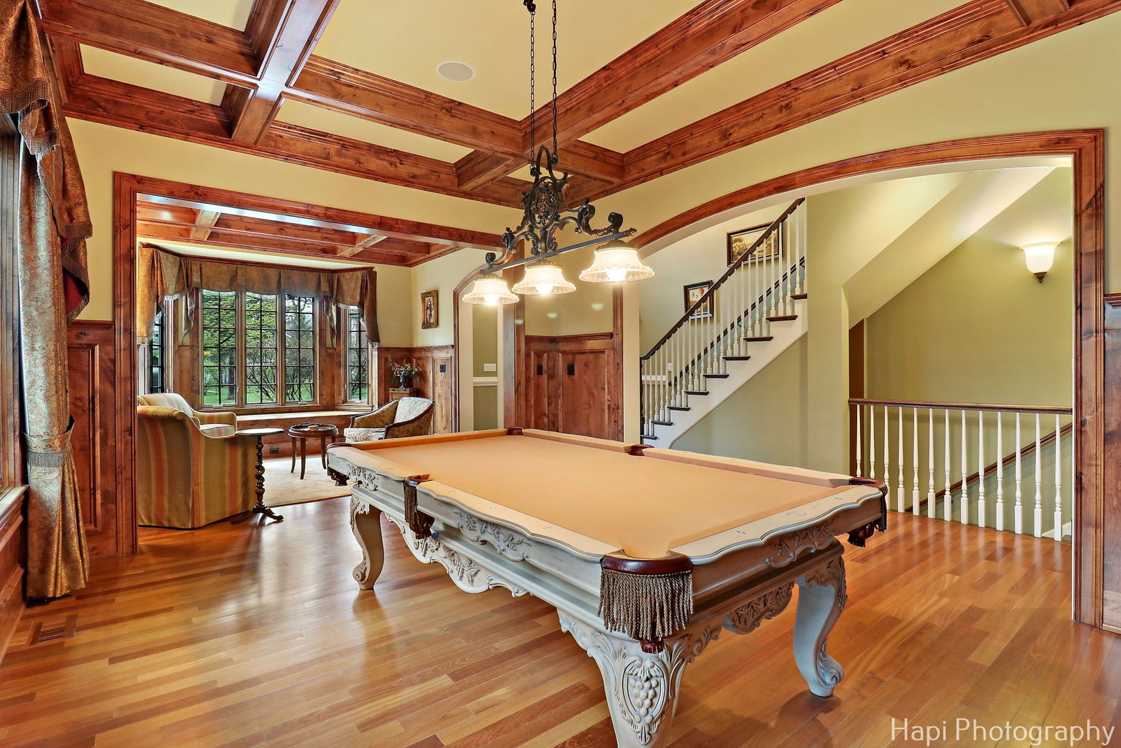 2158 Scott Road Northbrook, IL 60062 - Photo 13 of 57 a room with pool table and wooden floor