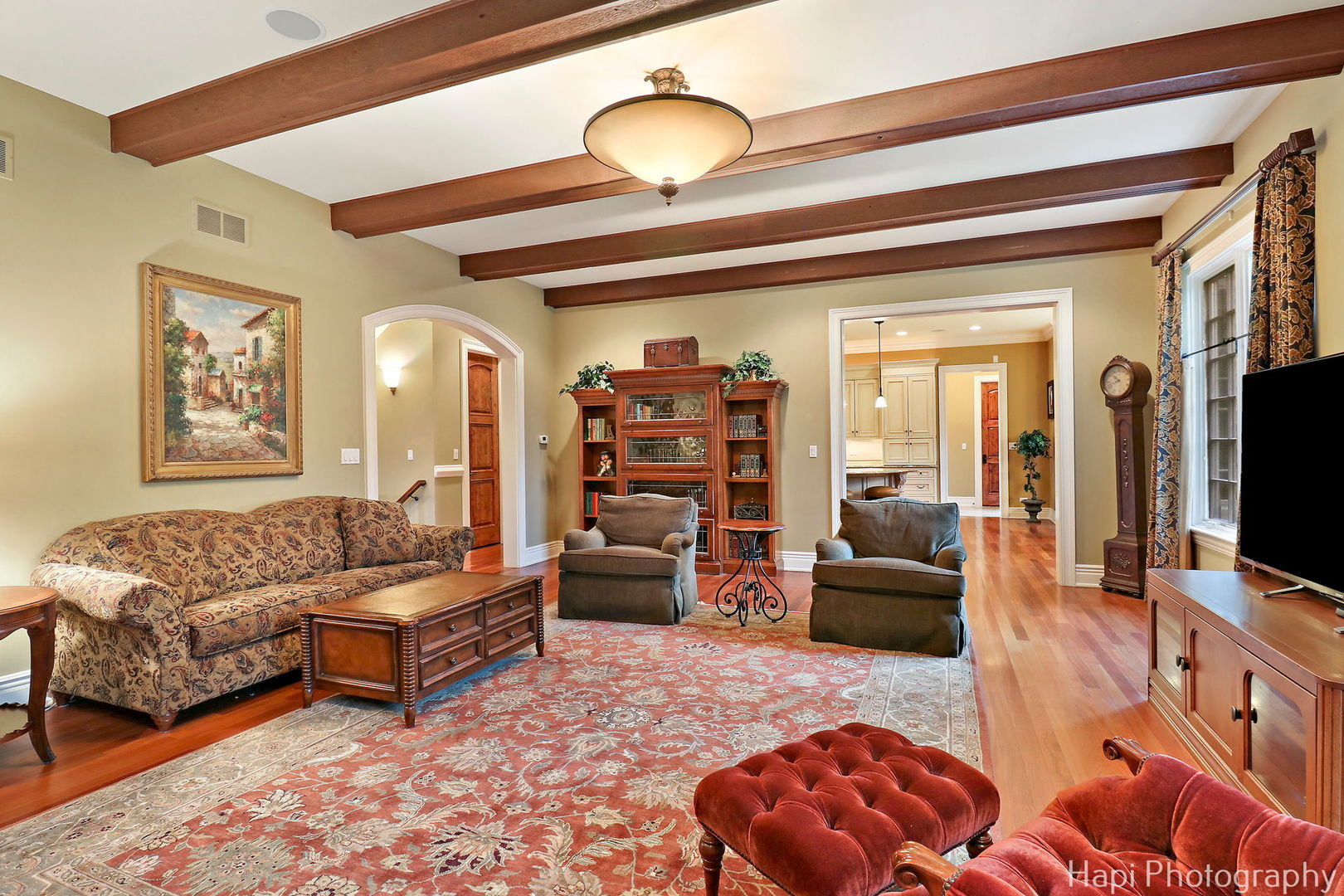2158 Scott Road Northbrook, IL 60062 - Photo 17 of 57 a living room with furniture and a flat screen tv