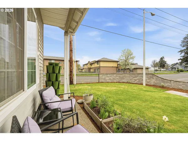 a view of an outdoor space and porch