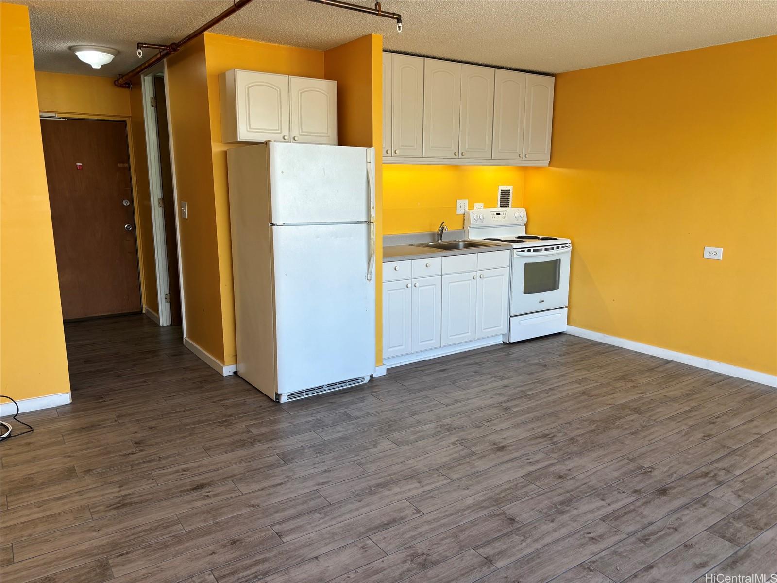 1650 Kanunu Street, Unit 1316 Honolulu, HI 96814 - Photo 3 of 5 a kitchen with a refrigerator and a sink