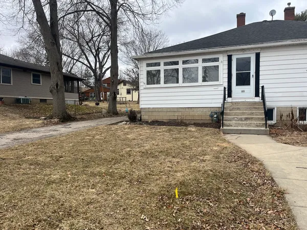 a house view with a outdoor space