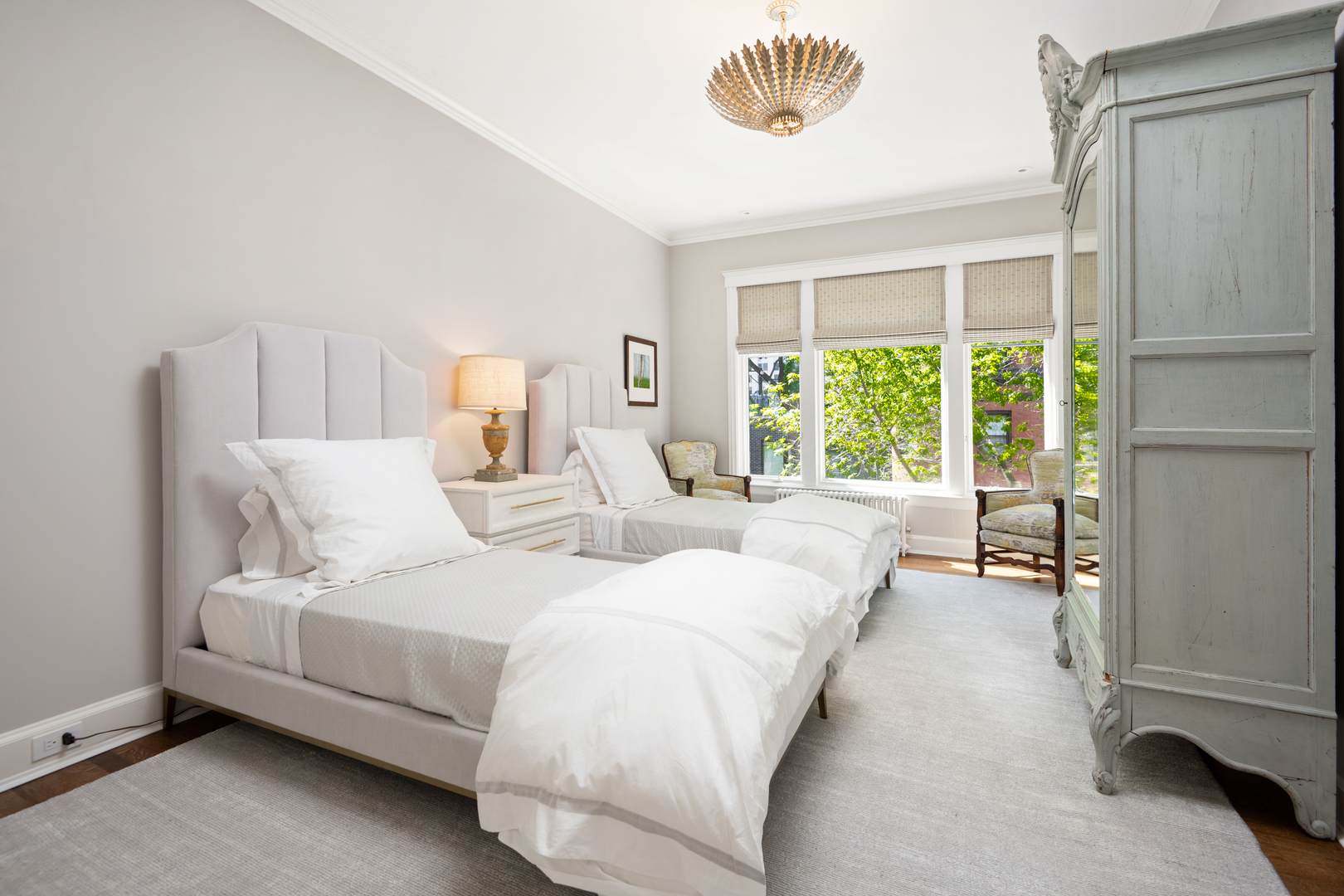 1235 North Astor Street, Unit 2S Chicago, IL 60610 - Photo 12 of 21 a bedroom with bed and a large window